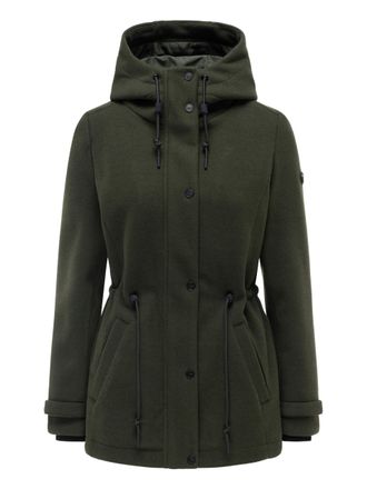 Navahoo dames tussenjas L&auml;chelstern met capuchon in wollook