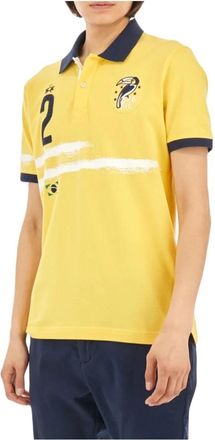 La Martina Gele Polo Shirt - Heren - Polos - Geel - L - Tops