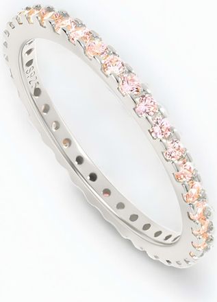 Mint & Lily October Birthstone Eternity Stacking Ring in 925 Sterling Silver at Nordstrom, Size 6