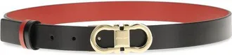Ferragamo Womens Black Calf Leather Bos Taurus Regular Belt