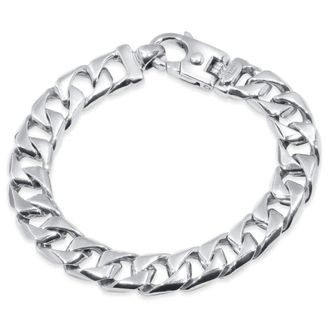 Pompeii3 Mens Curb Link 14k Gold (85gram) or Platinum (132gram) 12mm Bracelet 8.5