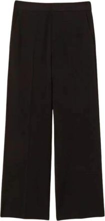 Twinset Cr&ecirc;pe Straight Broeken - Dames - Straight fit broeken - Zwart - L - Polyester - Broeken