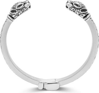 Nialaya Panther Bangle in Silver at Nordstrom, Size X-Large