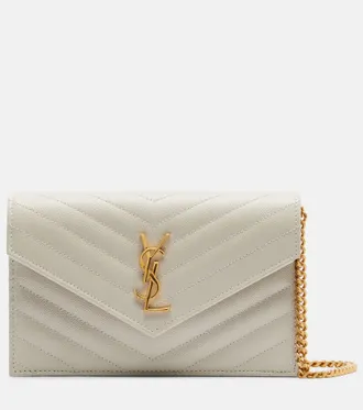 Saint Laurent Cassandre Envelope leather wallet on chain