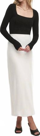Favorite Daughter Harvey Square Neck Top In Black