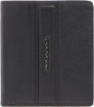 Piquadro Leren Kaarthouder - Heren - Portefeuilles - Zwart - ONE Size - Leer - Accessoires