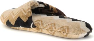 Missoni Unisex Slippers Giacomo Black-Multicolour Cotton Black/multicolour Flat Shoes