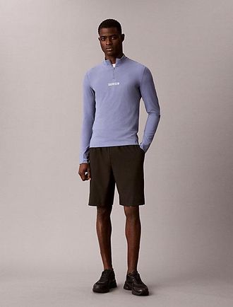 Calvin Klein Camiseta Deportiva T&eacute;cnica De Manga Larga Con Cremallera De 1 4