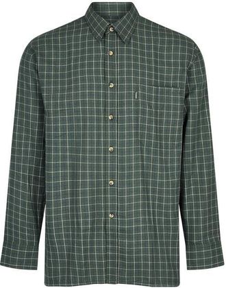 Champion Mens Country Castleton Casual Long Sleeve Shirt Olive 4XL