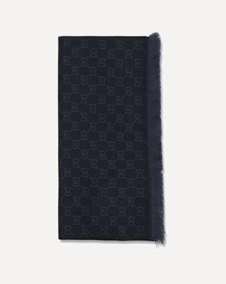 Gucci Sciarpa in lana con ricamo GG Supreme Woman UNI