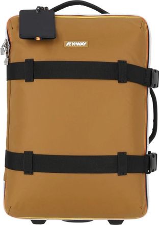 K-Way Blossac S Trolley - Dames - Handbagage koffer - Bruin - ONE Size - Polyester - Koffers