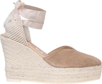 Maneb&igrave; Schoenen - Dames - Sleehakken - Beige - 41 EU - Leer - Schoenen