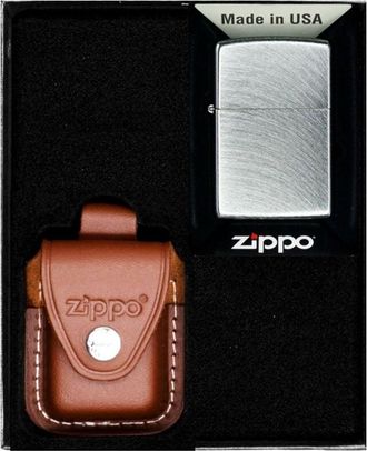 OEM Juego De Encendedores Zippo Reg Chrome Arch Regalo N.&deg; 2