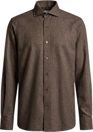 PESERICO Hombre, Camisas, Marr&oacute;n, Talla: XL