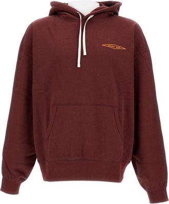Junya Watanabe Oversized Hooded Sweatshirt With Double-Sided Design And Embroidered Accents