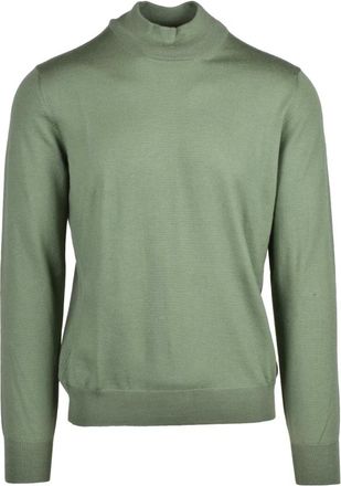 Gran Sasso Truien & Vesten, Heren, Groen, 4Xl, Wol, Lupetto Turtleneck