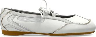 Diesel Schoenen, Dames, Wit, 38 1/2 EU, Leer, D-Mile Ballerinas