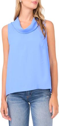 Vince Camuto Cowl Neck Sleeveless Blouse in Ultra Marine at Nordstrom, Size X-Small