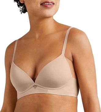 Maidenform One Fab Fit Wire-Free T-Shirt Bra In Almond
