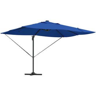 vidaXL Parasol Roma De Brazo Lateral Manual Negro 352 X 251 X 265 Cm Vidaxl