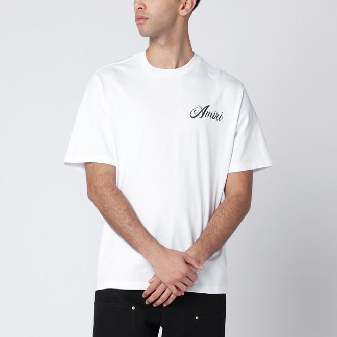 Amiri White cotton T-shirt with logo print from $317.66 - on Stylight