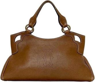 Cartier Pre-owned Handbags, female, Brown, Size: ONE SIZE Pre-owned Vintage Handbag