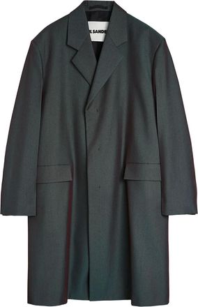 Jil Sander tailored coat - men - Virgin Wool/Polyester - 48 - Grey