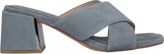 Alma En Pena Double Strap Sandal - Dames - Muiltjes - Blauw - 38 EU - Leer - Schoenen