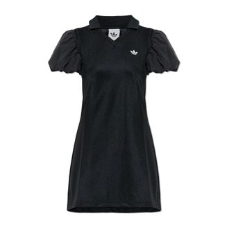 adidas Originals Adidas Originals, Short Dresses, female, Black, Size: 2XS Dress With Balloon Sleeves