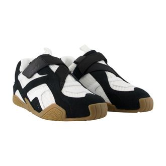 Versace Mens Leather Calfskin Color-Block Sneaker Multicolor