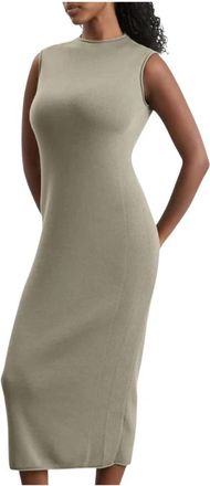 Nike Wool Classics Knit Dress - Dames - Fitness - Groen - M - Wol - Fitness