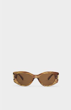 Katie Loxton Rimini Sunglasses in Striped Brown Transparent at Nordstrom