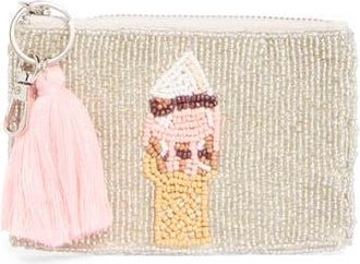 Collection XIIX Ice Cream Beaded Coin Pouch in Beige Multi at Nordstrom Rack