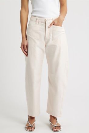 Rag & Bone Stevie Tapered Stretch Cotton Utility Pants in Light Pink at Nordstrom, Size 28