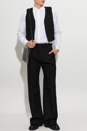 Jil Sander Wool Vest, Mens, Black