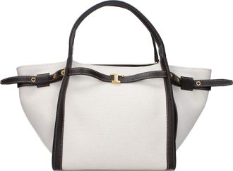 Tod's Tods Damess Handtassen Wit/Bruin Stof