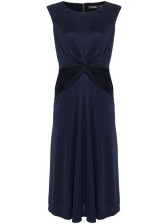 Lauren Ralph Lauren Flared midi-jurk - Blauw