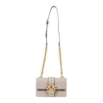 Pinko Elegante Mini Tas met Gouden Sluiting - Dames - Schoudertassen - Beige - ONE Size - Tassen