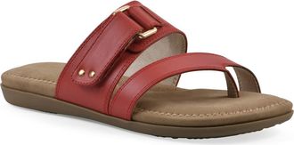 White Mountain Fancify Toe Loop Sandal in Red Burnished Smooth at Nordstrom Rack, Size 7.5