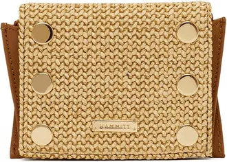 Hammitt Hammitt Allen Wallet Cocoa Raffia Gold