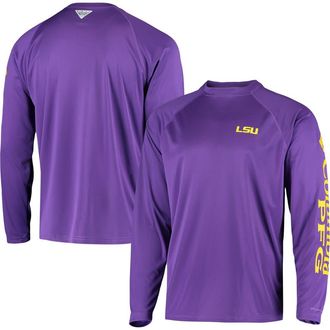 Columbia Mens Columbia Purple LSU Tigers Terminal Tackle Omni-Shade Raglan Long Sleeve T-Shirt at Nordstrom, Size Xx-Large