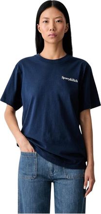 Sporty & Rich Donna, Top, Blu, XS, new