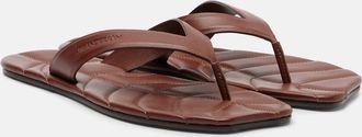J.W.Anderson Leaf leather thong sandals
