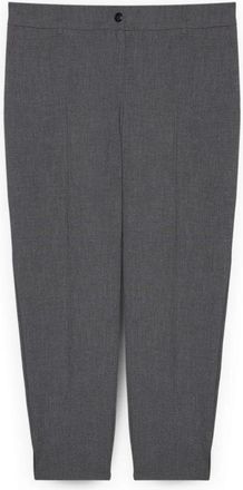 Fiorella Rubino Cigarettebroek - Dames - Straight fit broeken - Grijs - XL - Polyester - Broeken