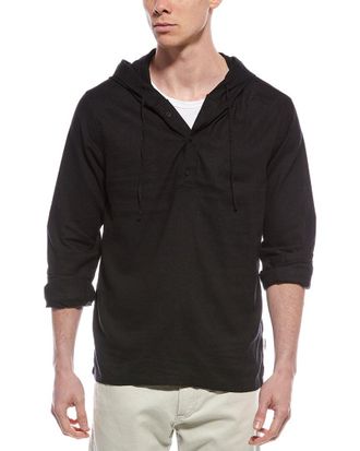 Mr. Swim Mr.Swim Linen-Blend Pullover Hoodie