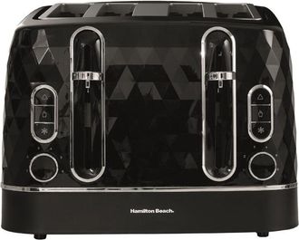 Hamilton Beach Diamond Toaster 4 Slice Black - Hamilton Beach