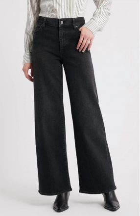 Frame Denim Le Slim Palazzo Jeans In Meteor
