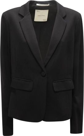 Emma & Gaia 44S105 Jacket - Dames - Blazers - Zwart - XL - Wol - Jassen