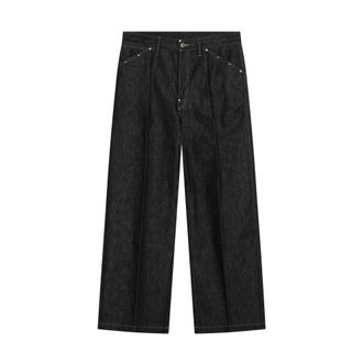 Christophe Lemaire Wide Pant With Studs - - Jeans - Uomo - Grigio - S
