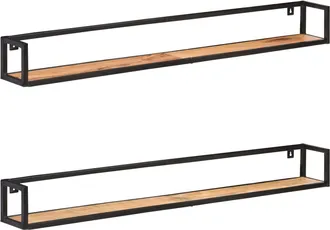 vidaXL Furniture Limited - Estantes De Pared 2 Unidades 160 Cm Madera